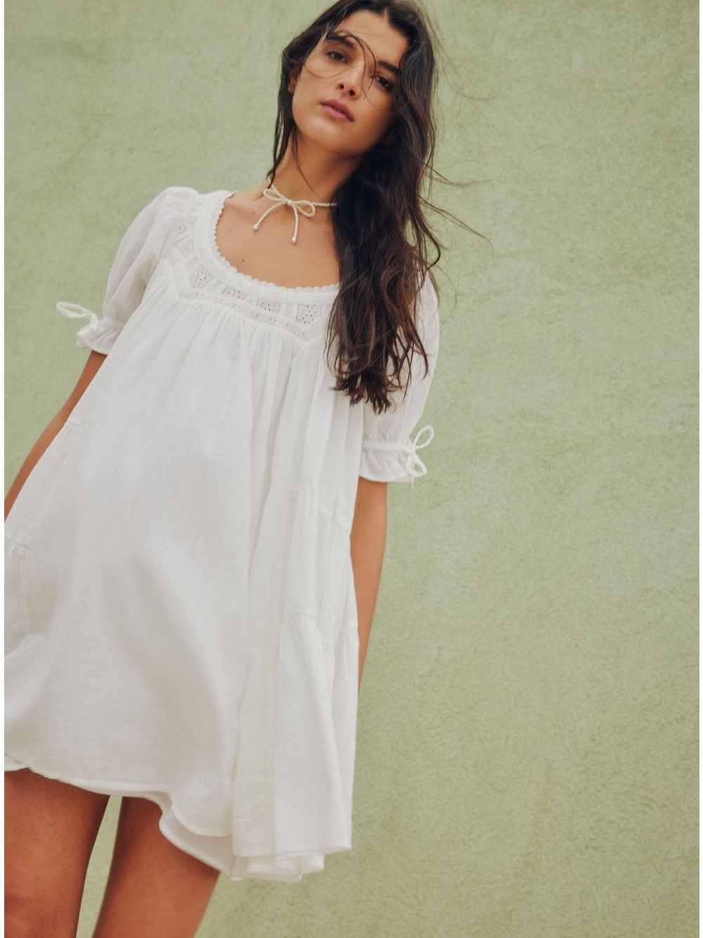 Free People - Sandy Shores Baby Doll Dress - Picture 3 of 5